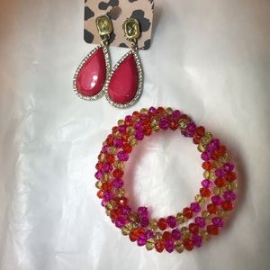 Coral Jewelry Set